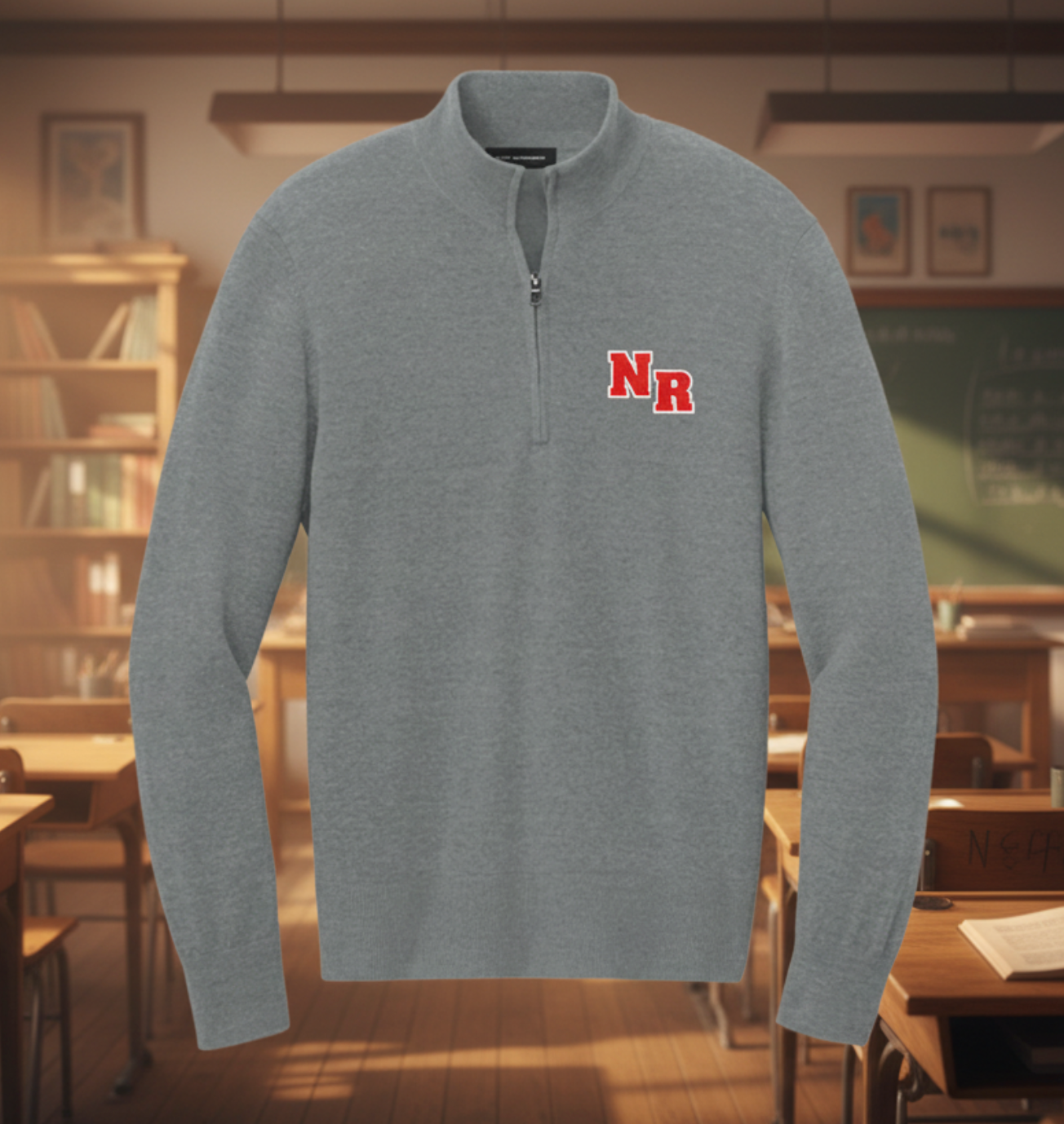 NR Easy Care 1/4-Zip Sweater