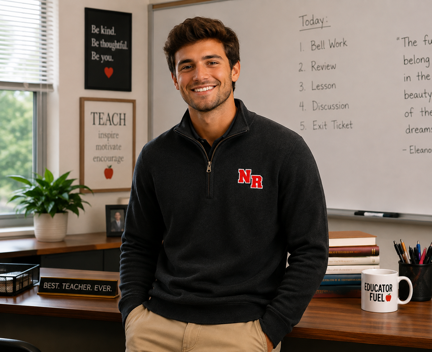 NR Easy Care 1/4-Zip Sweater